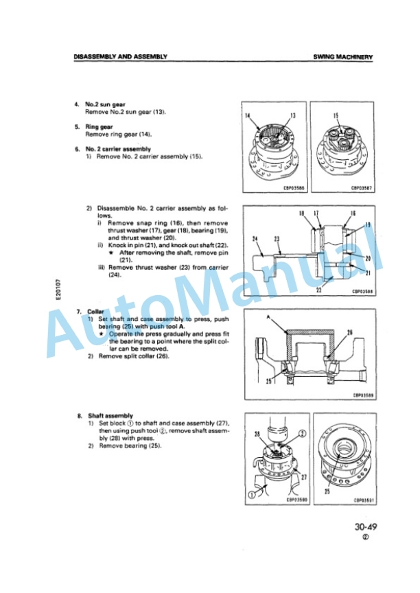 Komatsu PC71 Hydraulic Excavator Shop Manual SEN06806-03-5
