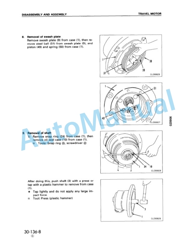 Komatsu PC750-6, PC800-6 Hydraulic Excavator Shop Manual SEBM008707-5