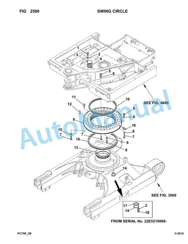 Komatsu PC75R-2 Hydraulic Excavator Parts Manual 22E5210001-up-2