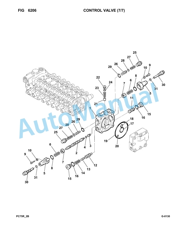 Komatsu PC75R-2 Hydraulic Excavator Parts Manual 22E5210001-up-4