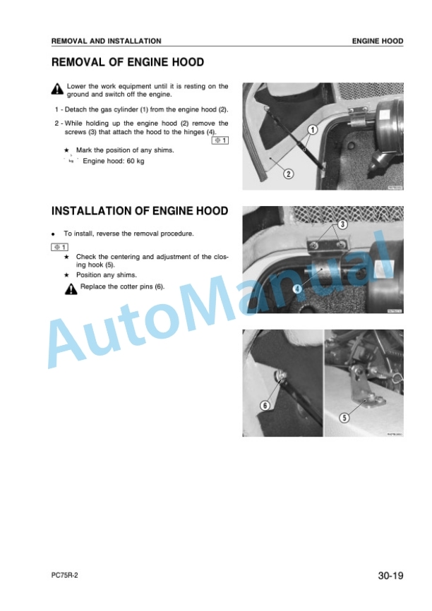 Komatsu PC75R-2 Hydraulic Excavator Shop Manual WEBM001500-4