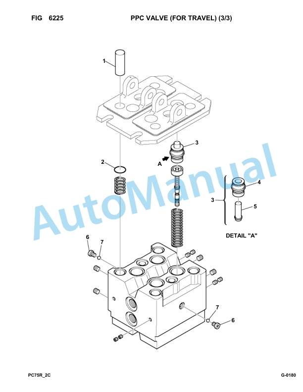 Komatsu PC75R-2, PC75R-2HD Hydraulic Excavator Parts Manual 22E521050-UP-4