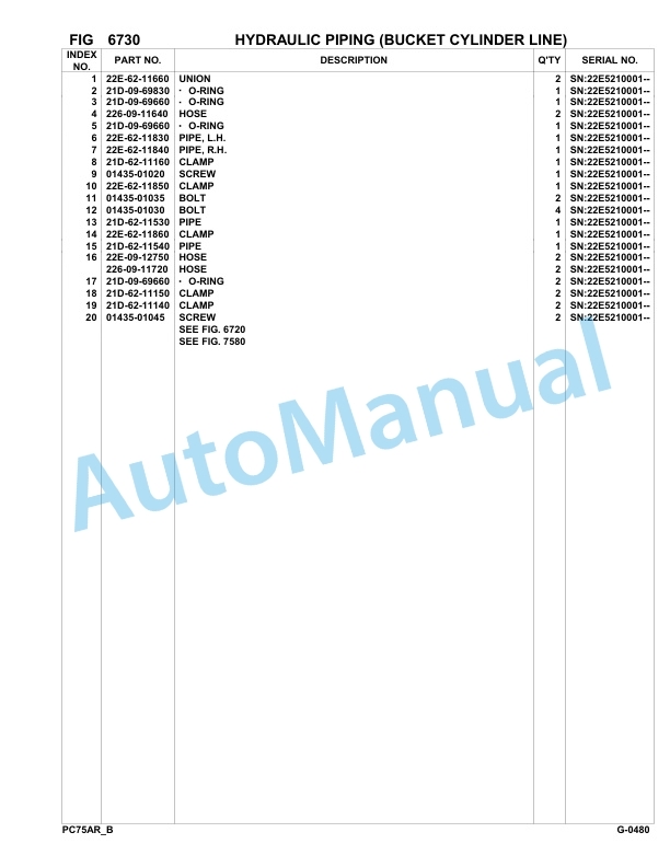 Komatsu PC75R-2 USA Hydraulic Excavator Parts Manual 22E5210001-up-5