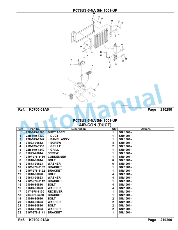 Komatsu PC78US-5-NA Parts Manual-3
