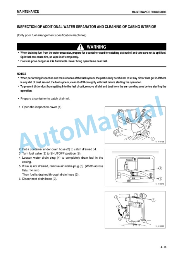 Komatsu PC78US-8 Hydraulic Excavator Operation and Maintenance Manual PEN00564-09-5
