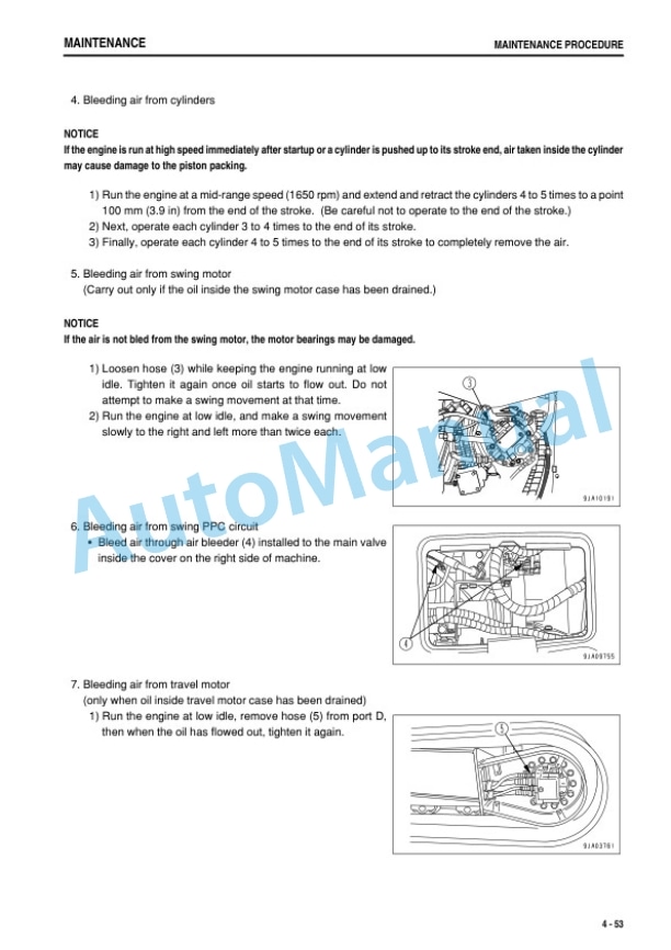 Komatsu PC78US-8 Hydraulic Excavator Operation and Maintenance Manual PEN01039-06-5