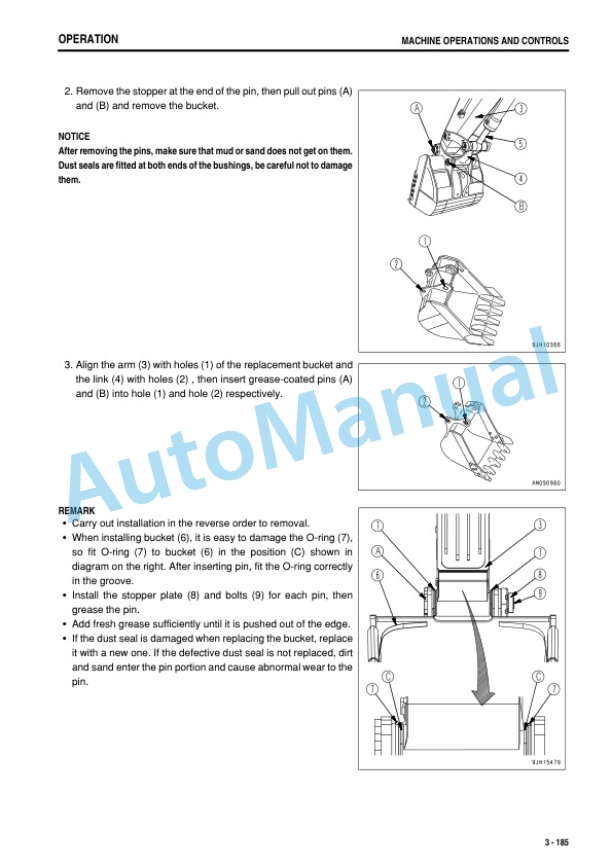 Komatsu PC800-8E0, PC800LC-8E0, PC800SE-8E0, PC850-8E0, PC850SE-8E0 Hydraulic Excavator Operation and Maintenance Manual PEN01811-00-4