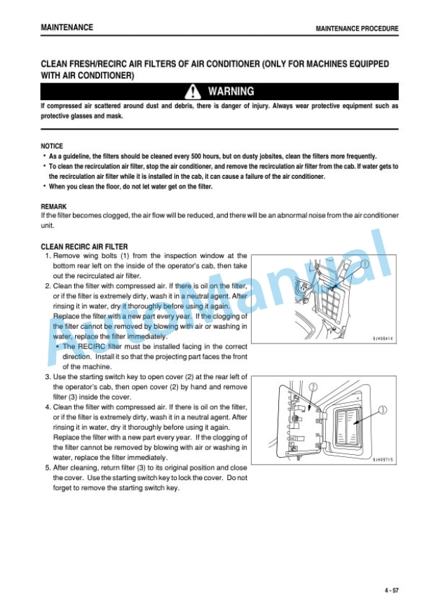 Komatsu PC800-8E0, PC800LC-8E0, PC800SE-8E0, PC850-8E0, PC850SE-8E0 Hydraulic Excavator Operation and Maintenance Manual TEN01085-00-5