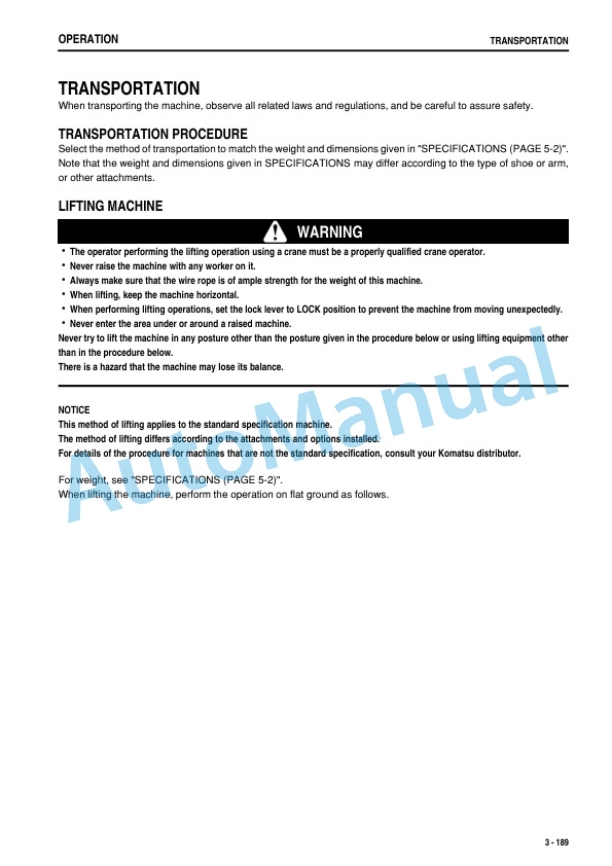 Komatsu PC800-8R1, PC800LC-8R1, PC800SE-8R1, PC850-8R1, PC850SE-8R1 Hydraulic Excavator Operation and Maintenance Manual PEN01814-01-4
