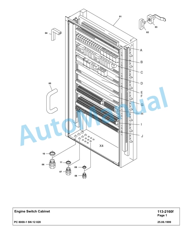 Komatsu PC8000-1 Hydraulic Excavator Parts Manual G12028-4