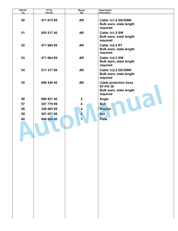 Komatsu PC8000-1 Hydraulic Excavator Parts Manual G12029-4