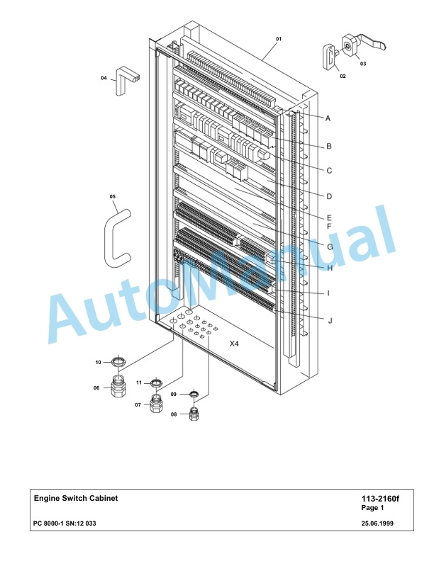 Komatsu PC8000-1 Hydraulic Excavator Parts Manual G12033-4