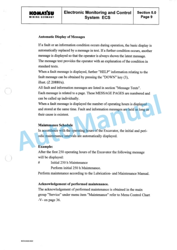 Komatsu PC8000-1 Operation and Maintenance Manual-2