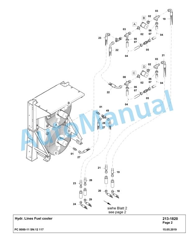 Komatsu PC8000-11 Hydraulic Excavator Parts Manual G12117-3