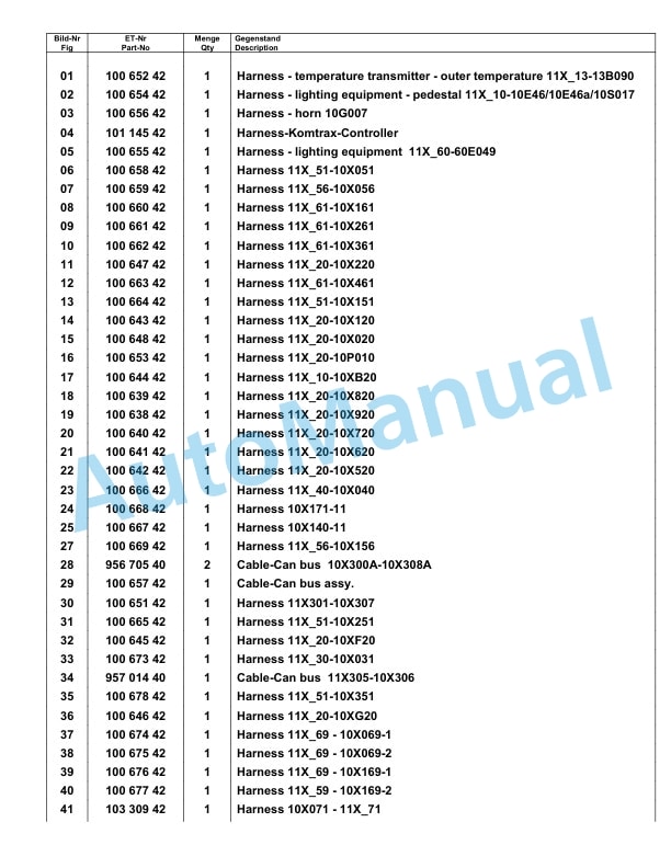 Komatsu PC8000-11 Hydraulic Excavator Parts Manual G12117-4