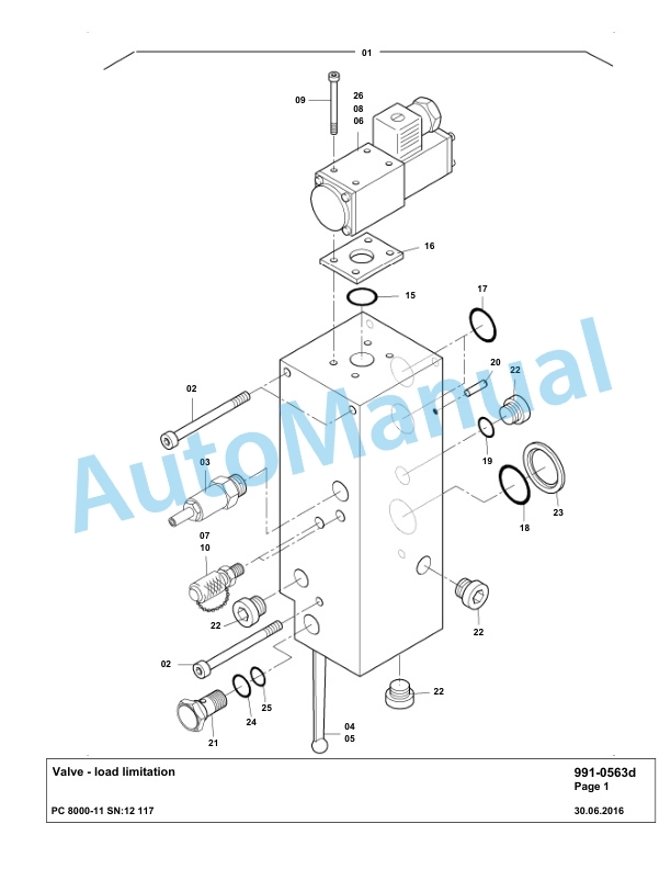 Komatsu PC8000-11 Hydraulic Excavator Parts Manual G12117-5