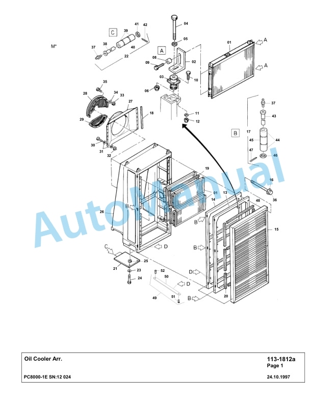 Komatsu PC8000-1E Hydraulic Excavator Parts Manual G12024-3