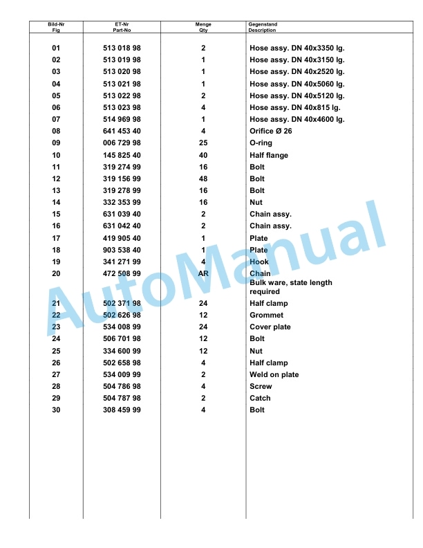 Komatsu PC8000-1E Hydraulic Excavator Parts Manual G12035-2