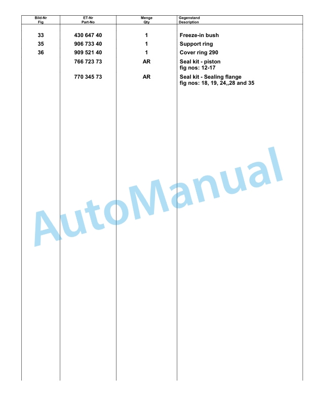 Komatsu PC8000-1E Hydraulic Excavator Parts Manual G12035-3