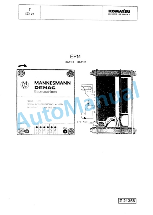 Komatsu PC8000-1E Hydraulic Excavator Service Manual-4