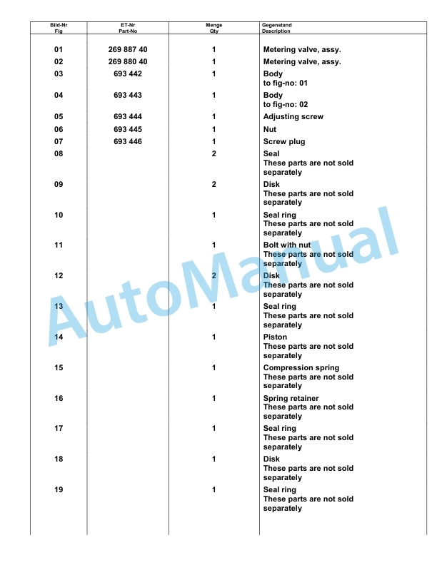 Komatsu PC8000-6 Hydraulic Excavator Parts Manual G12040-5