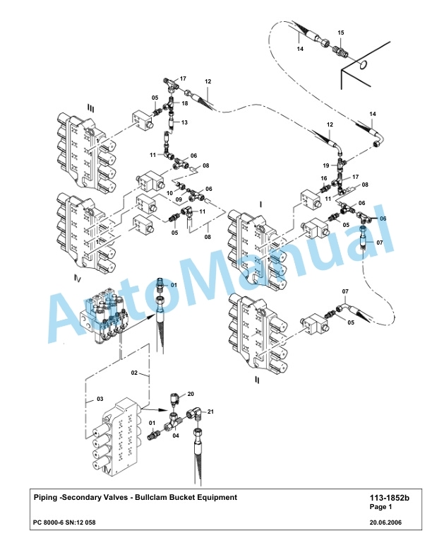 Komatsu PC8000-6 Hydraulic Excavator Parts Manual G12058-3
