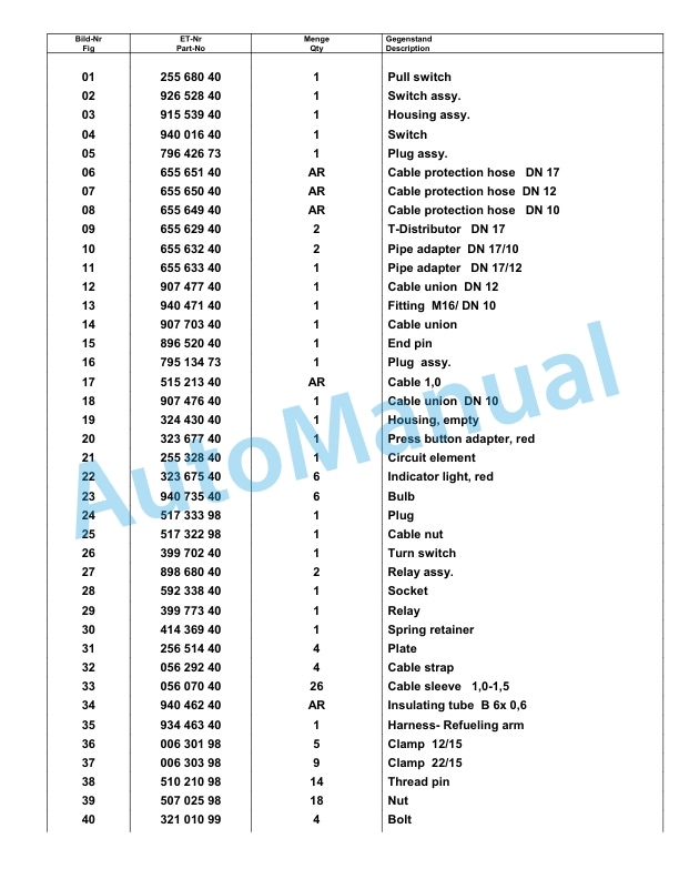 Komatsu PC8000-6 Hydraulic Excavator Parts Manual G12060-4