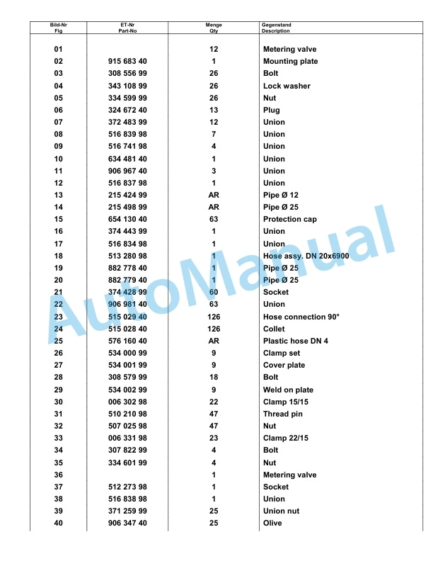 Komatsu PC8000-6 Hydraulic Excavator Parts Manual G12062-4