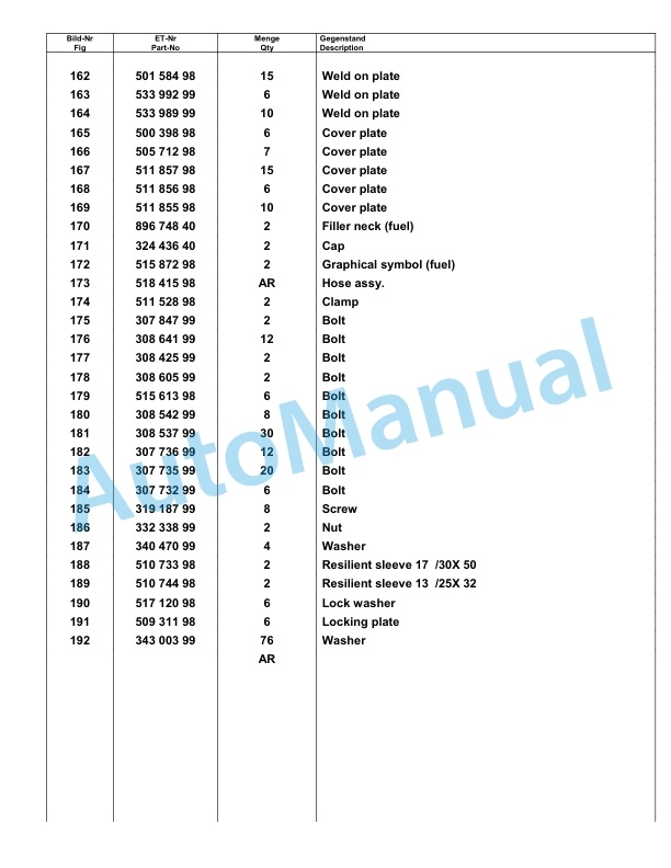 Komatsu PC8000-6 Hydraulic Excavator Parts Manual G12064-4