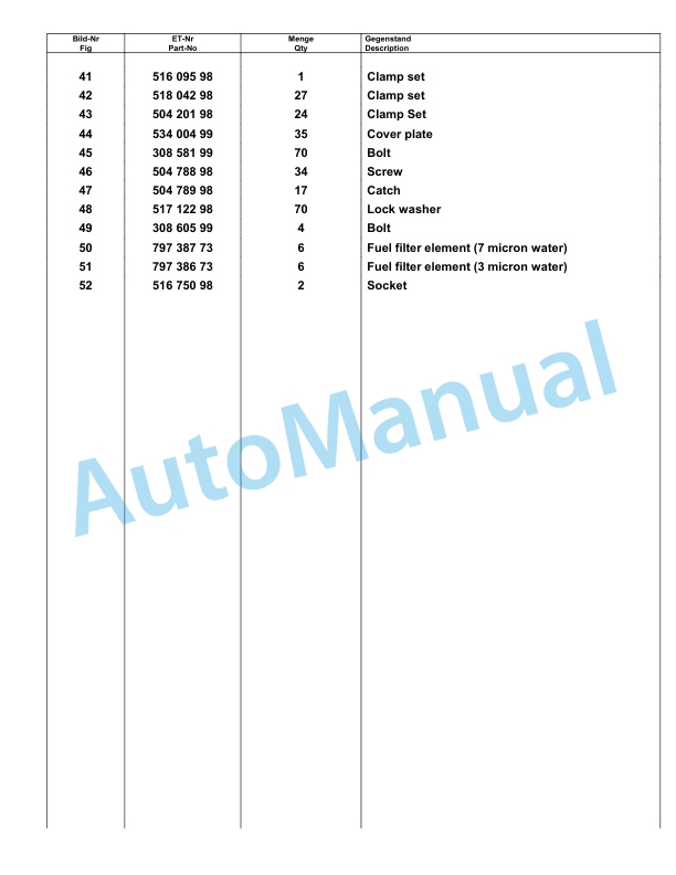 Komatsu PC8000-6 Hydraulic Excavator Parts Manual G12078-2