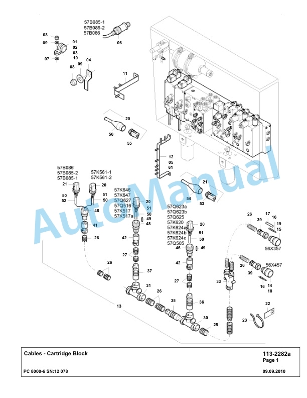 Komatsu PC8000-6 Hydraulic Excavator Parts Manual G12078-4