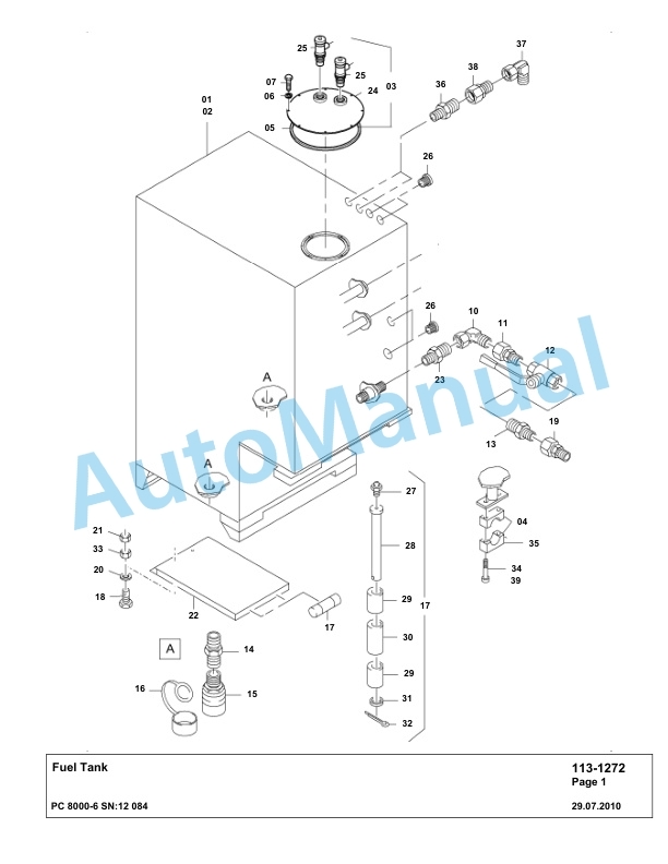 Komatsu PC8000-6 Hydraulic Excavator Parts Manual G12084-2
