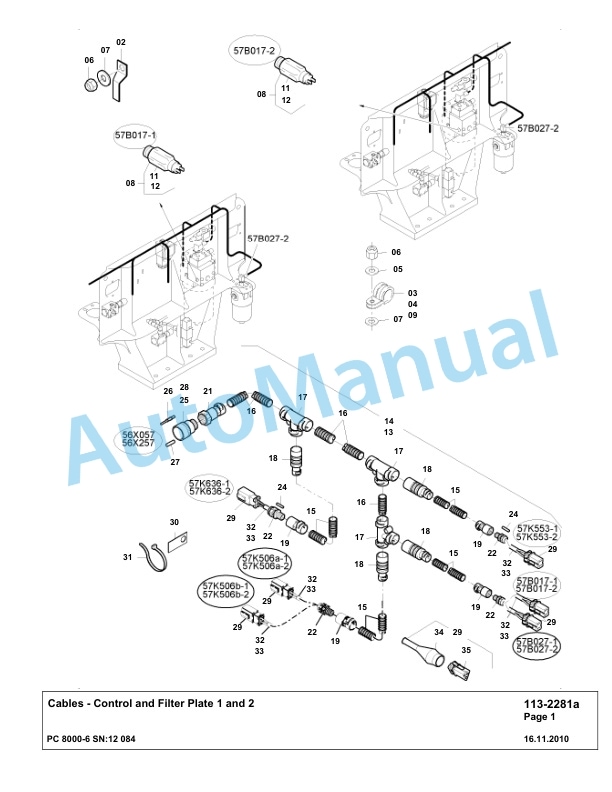 Komatsu PC8000-6 Hydraulic Excavator Parts Manual G12084-4