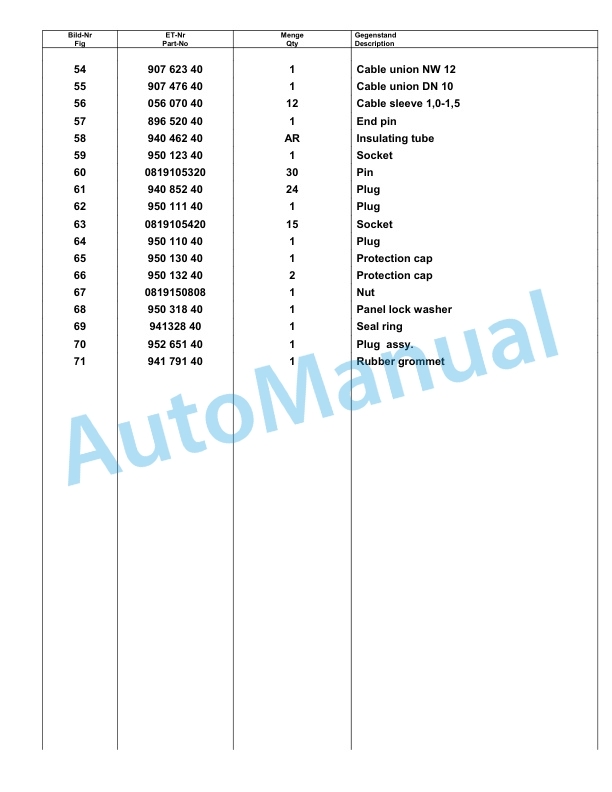 Komatsu PC8000-6 Hydraulic Excavator Parts Manual G12099-4
