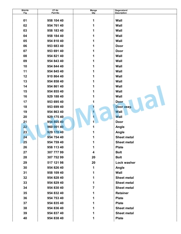 Komatsu PC8000-6 Hydraulic Excavator Parts Manual G12104-2