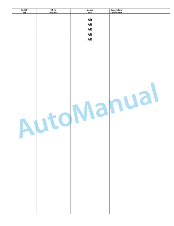 Komatsu PC8000-6 Hydraulic Excavator Parts Manual G12105-2