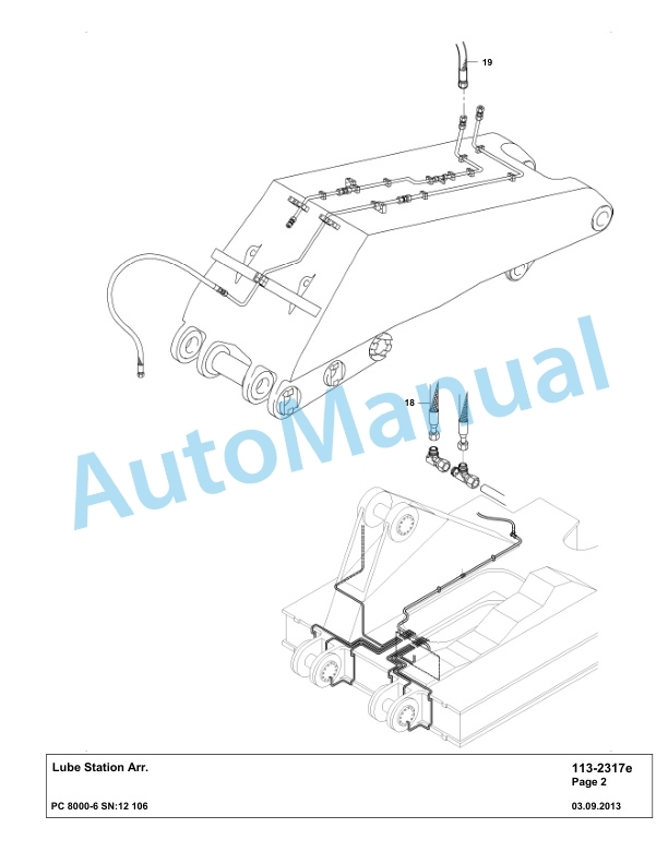 Komatsu PC8000-6 Hydraulic Excavator Parts Manual G12106-4