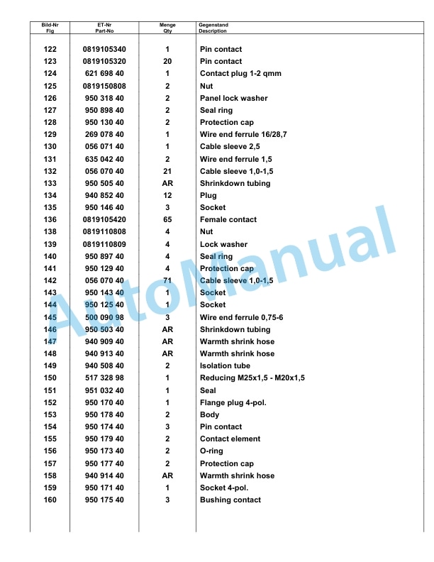 Komatsu PC8000-6 Hydraulic Excavator Parts Manual G12107-4