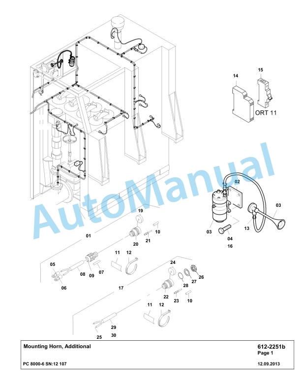 Komatsu PC8000-6 Hydraulic Excavator Parts Manual G12107-5