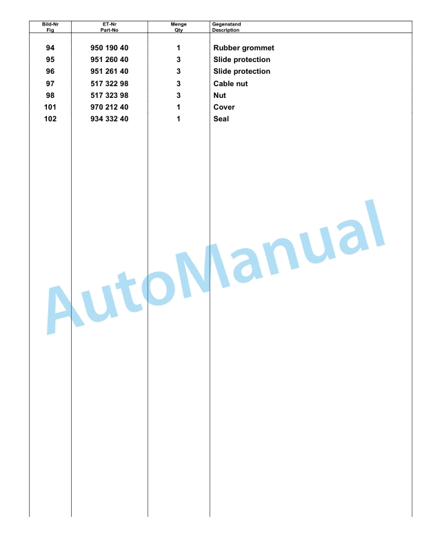 Komatsu PC8000-6 Hydraulic Excavator Parts Manual G12110-3