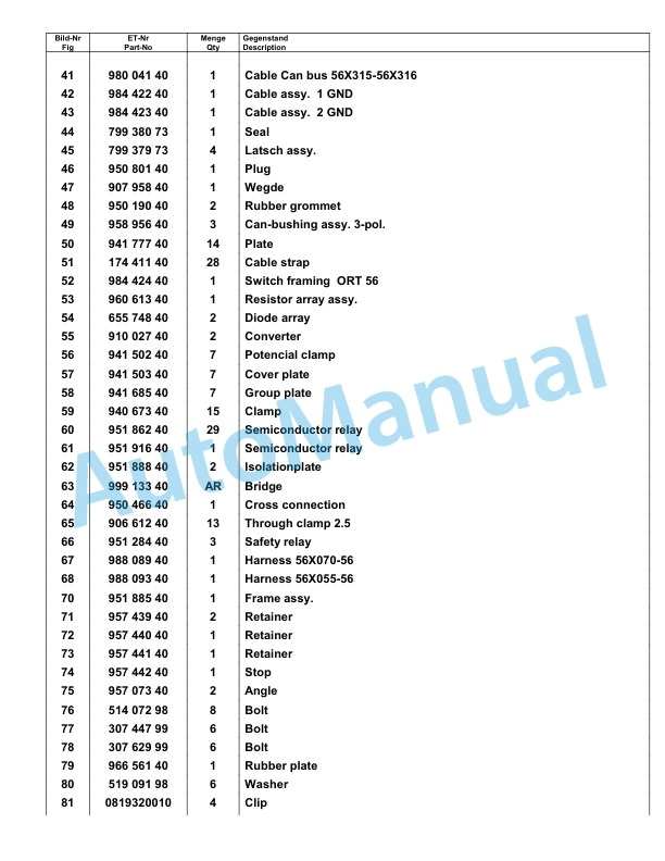 Komatsu PC8000-6 Hydraulic Excavator Parts Manual G12112-4