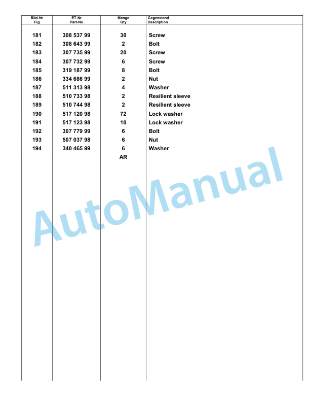 Komatsu PC8000-6 Hydraulic Excavator Parts Manual G12113-4