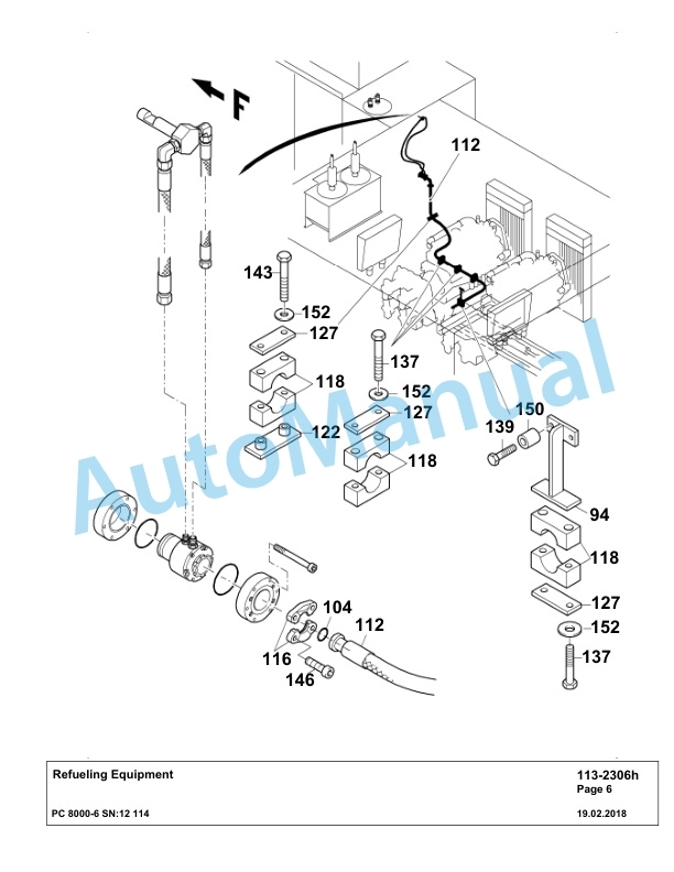 Komatsu PC8000-6 Hydraulic Excavator Parts Manual G12114-4