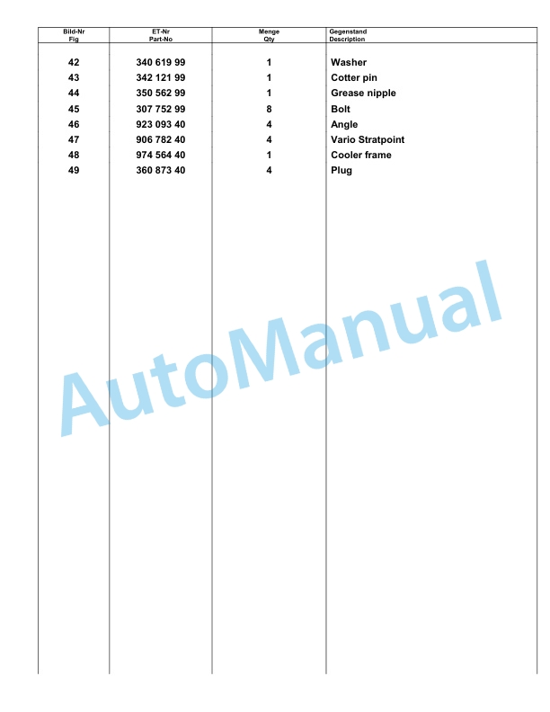Komatsu PC8000-6 Hydraulic Excavator Parts Manual G12116-3