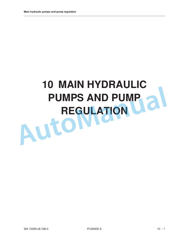 Komatsu PC8000-6 Hydraulic Mining Shovel Shop Manual SMPC8000E-6-3