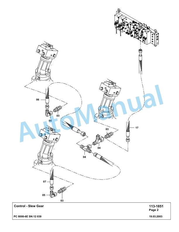 Komatsu PC8000-6E Hydraulic Excavator Parts Manual G12039-2