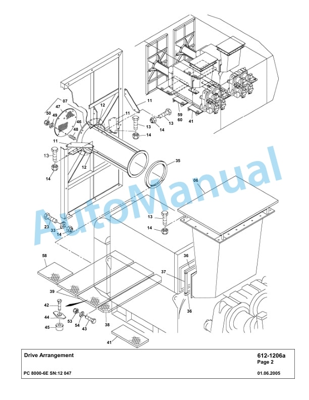 Komatsu PC8000-6E Hydraulic Excavator Parts Manual G12047-3