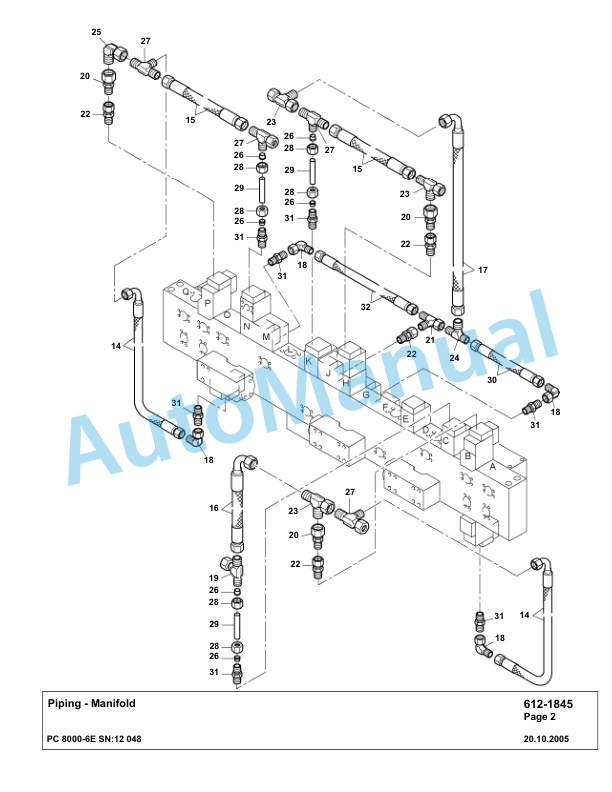 Komatsu PC8000-6E Hydraulic Excavator Parts Manual G12048-3