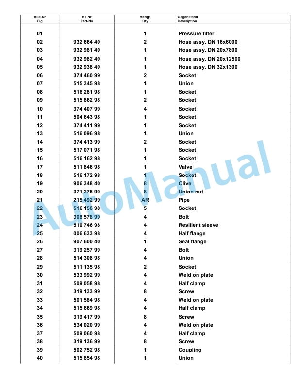 Komatsu PC8000-6E Hydraulic Excavator Parts Manual G12048-4