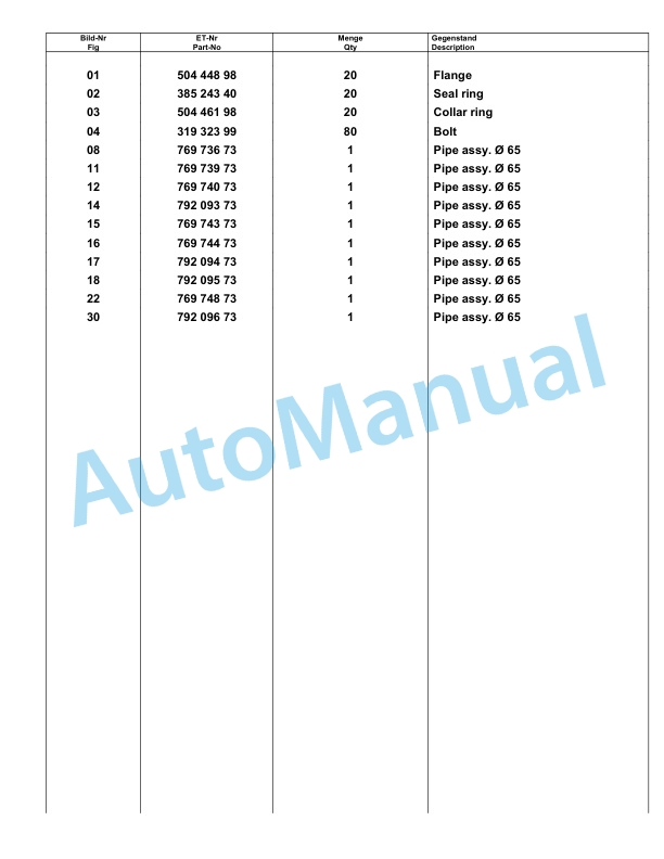 Komatsu PC8000-6E Hydraulic Excavator Parts Manual G12055-2